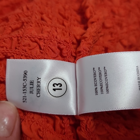 RAILS Julie Vibrant Orange Textured Mini Sleeveless Dress Size Large - Picture 4 of 16